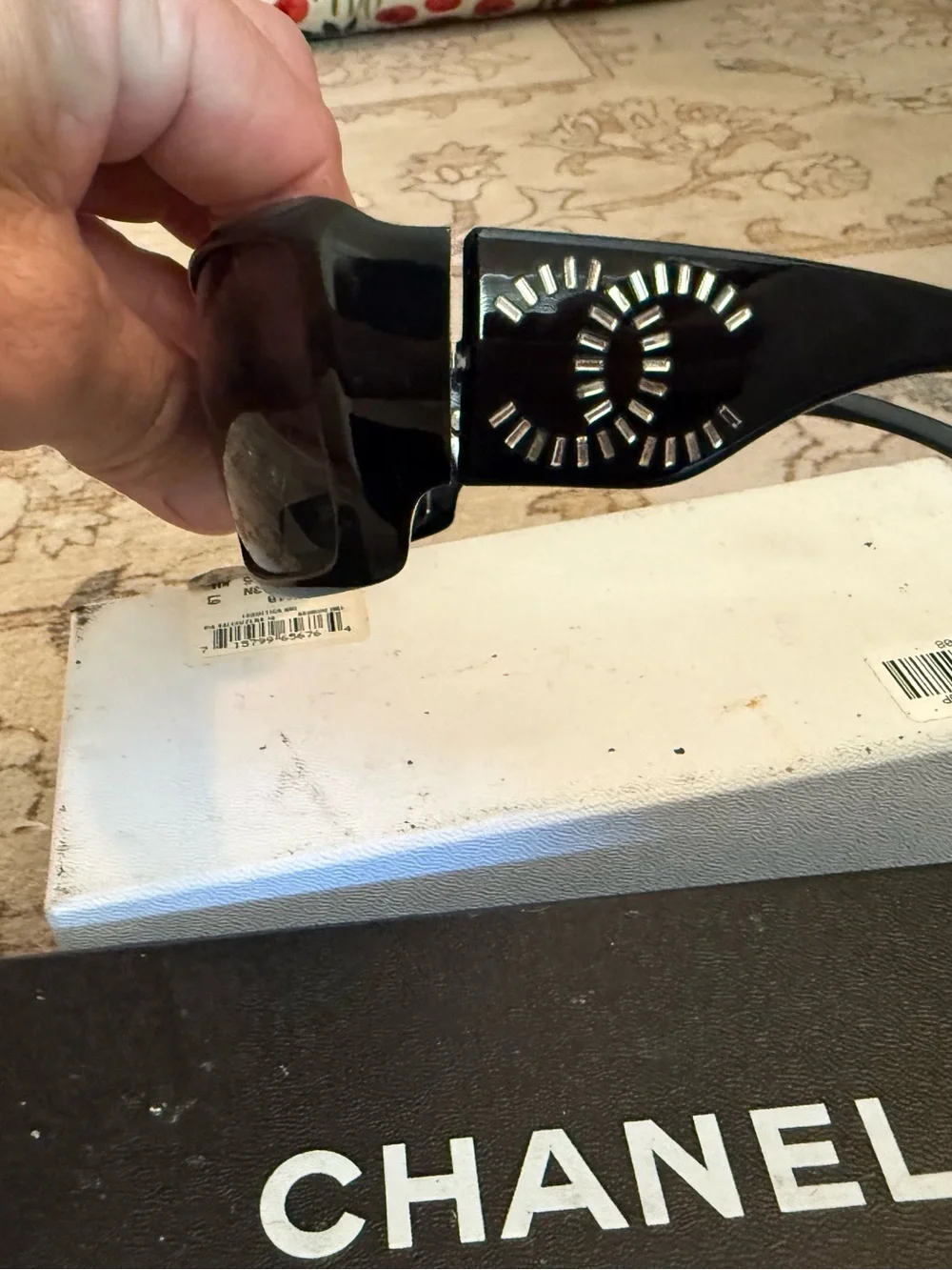 Woman’s vintage Chanel sunglasses discontinues model 6021-B